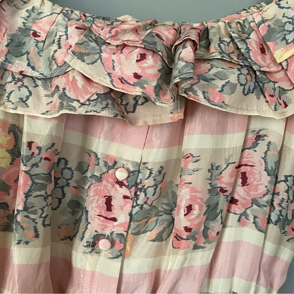 LOVESHACKFANCY Pink Mini Dress Coquette Marina Dress Ribbon Feminine Romantic M - Picture 9 of 15